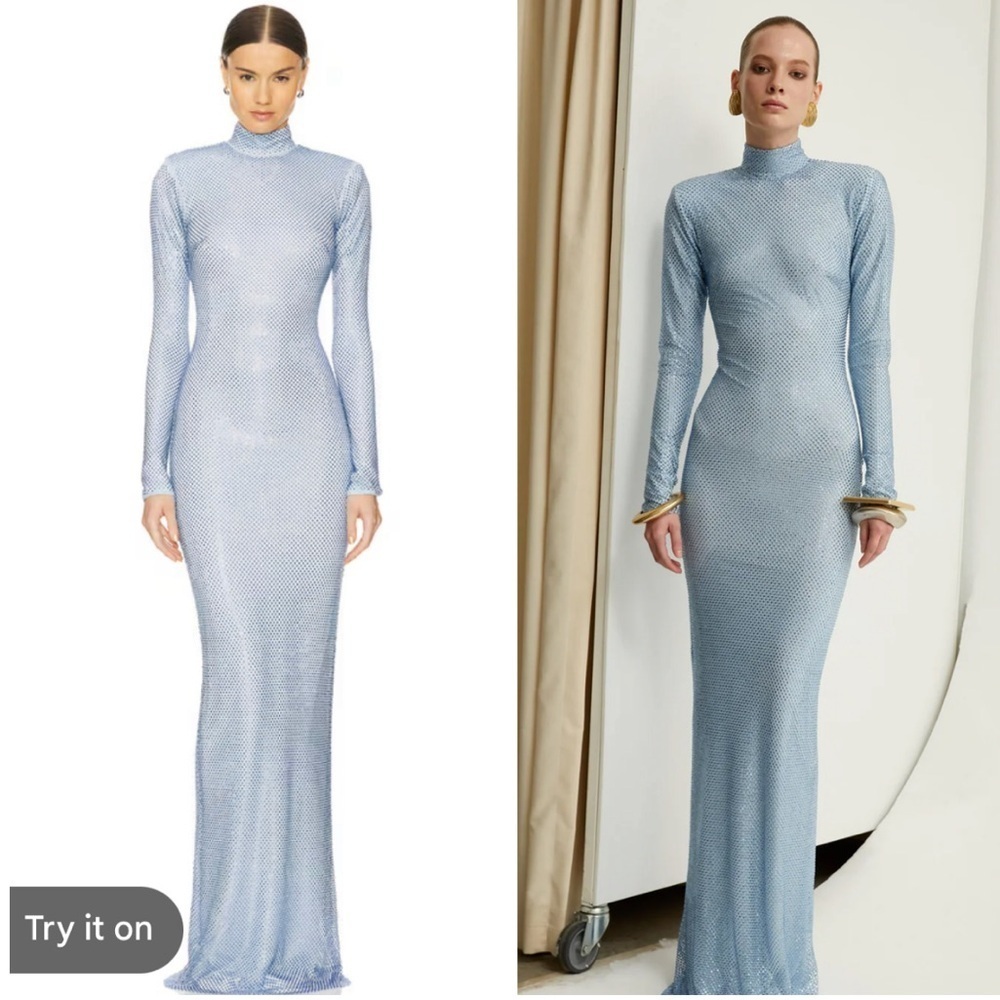 The New Arrivals by Ilkyaz Ozel Donyale Dress in Blue Topaz